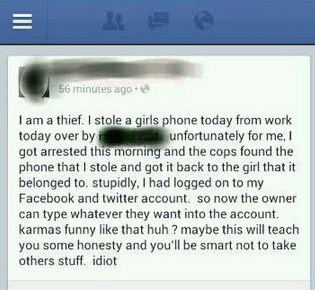 facebook theif