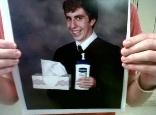forever alone senior photo