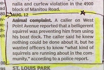 funniest animal police blotters