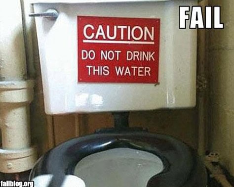 funny danger signs