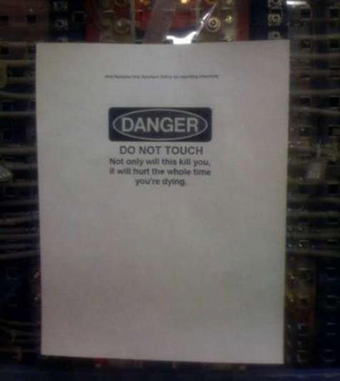 funny warning sign pics