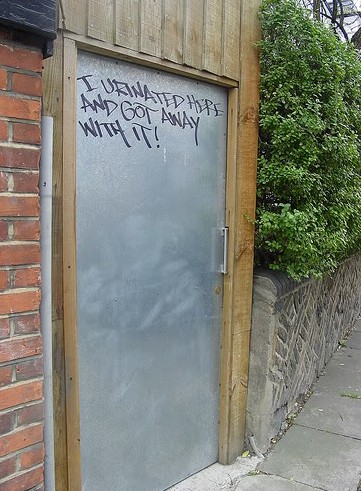 graffiti door