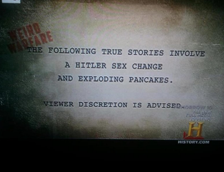 history channel disclaimer