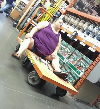 home depot fat lady