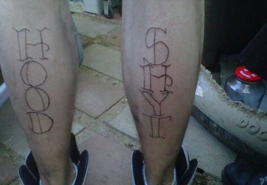 hood style tattoo