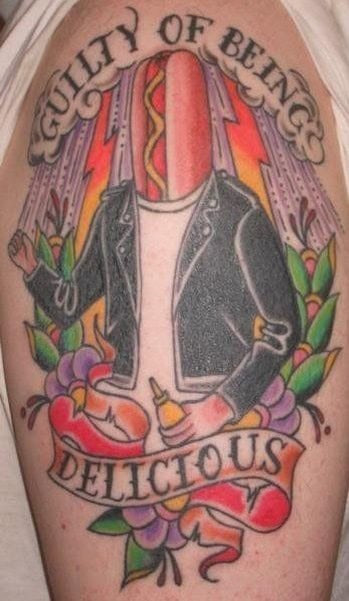 hot dog tattoo