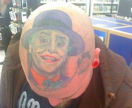 joker head tattoo