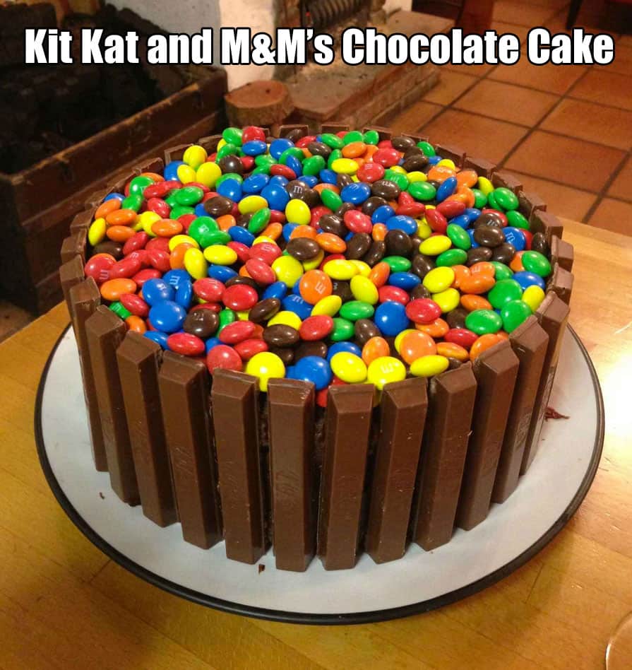kit-kat-and-mms-chocolate-cake