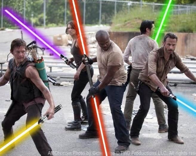 lightsaber walking dead