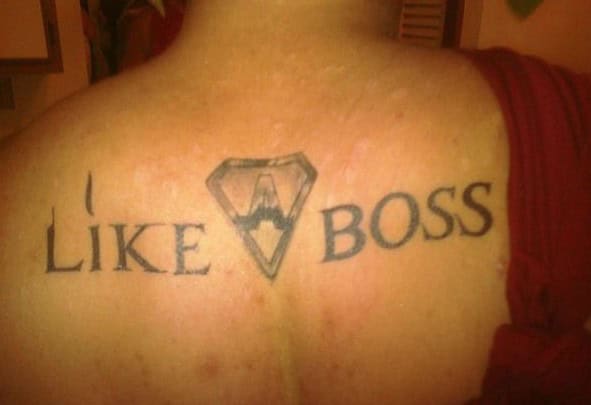 like a boss tattoo