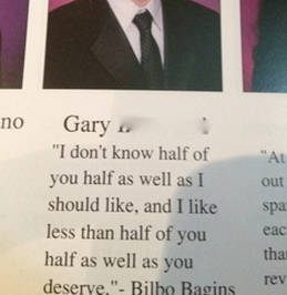 lord of the rings yearbook