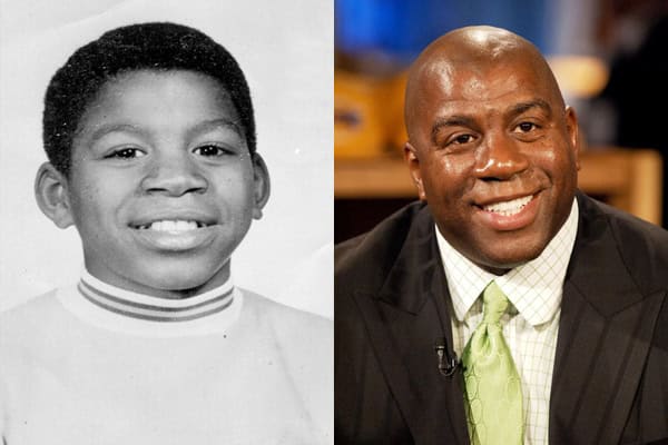 magic johnson childhood yearbook