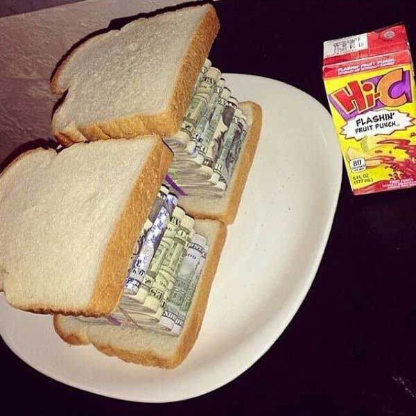money-sandwich