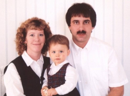 mustache family portrait
