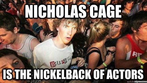 nicolas cage nickelback