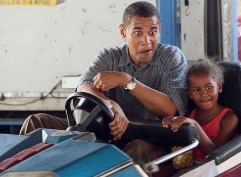 obama bumper car