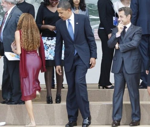obama caught staring