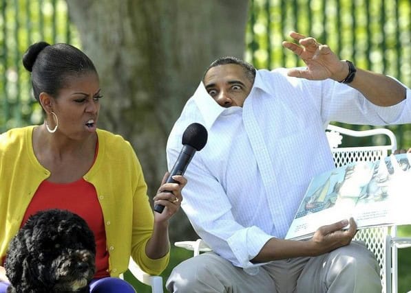 obama reading book