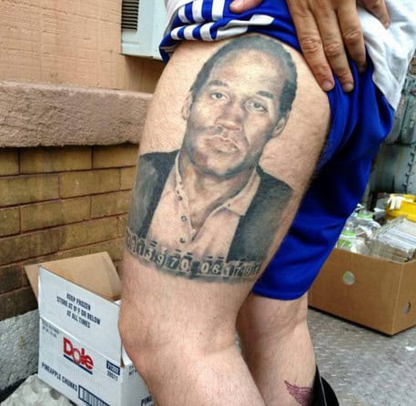 oj simpson tattoo