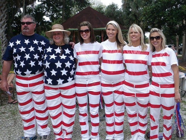 patriotic family
