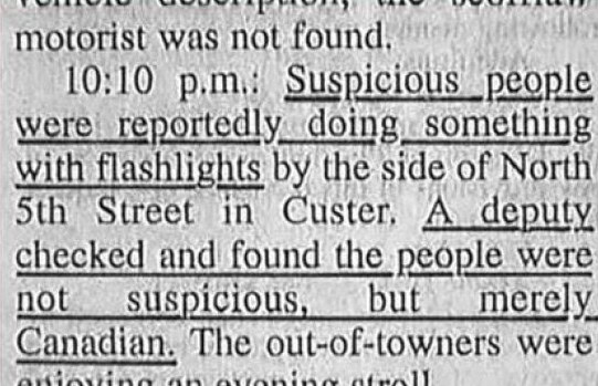 police blotter canada