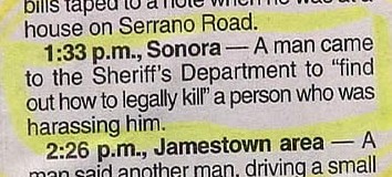 police blotter idiots