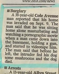 police blotter wtf