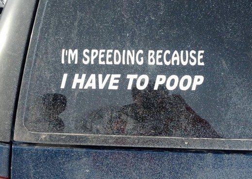 poop bumper sticker