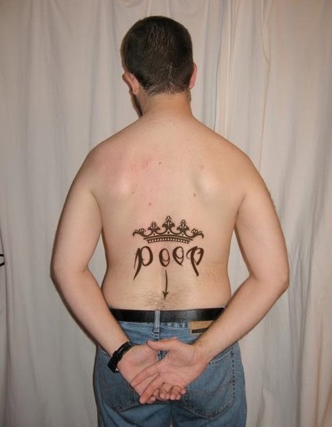 poop tattoo