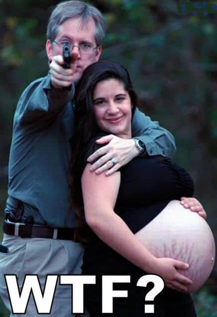 pregnant gun photo
