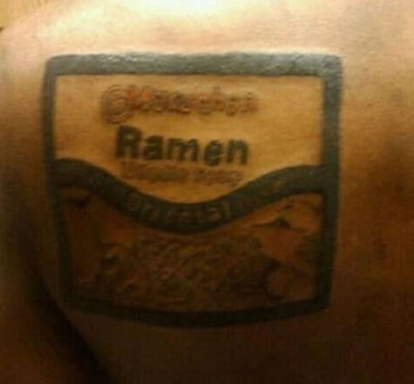 ramen noodles tattoo