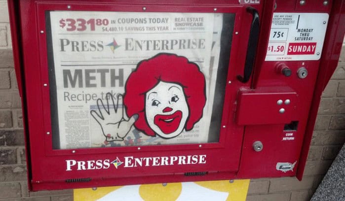 ronald mcdonald meth