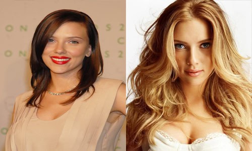 scarlett johansson brunette