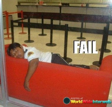 security guard fail photos