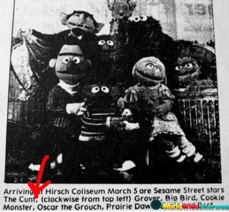 sesame street typo