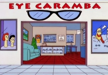 simpsons eye caramba