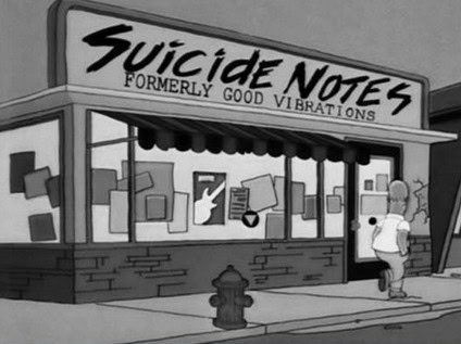 simpsons signs