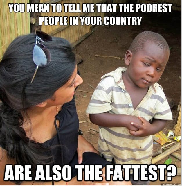 skpetical third world kid