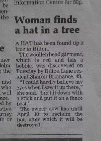 slow news day woman