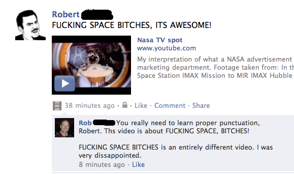 space facebook