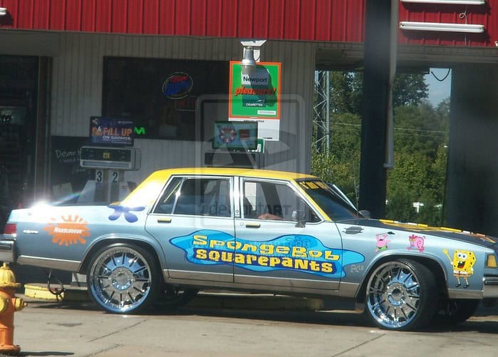 spongebob car