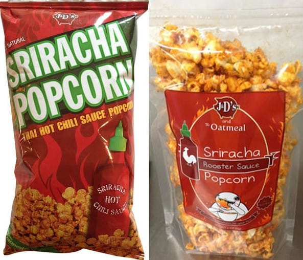 sriracha popcorn