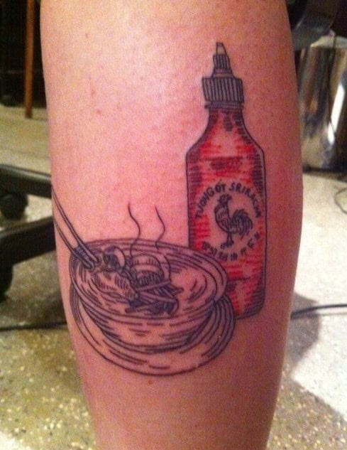 sriracha tattoo