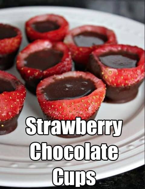 strawberry chococlate cups