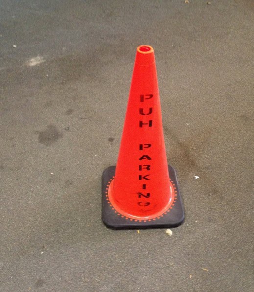 stuttering parking cone