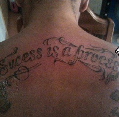 success tattoo fail