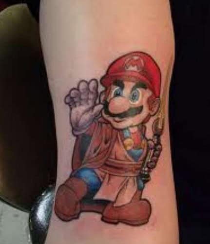 super mario tattoo