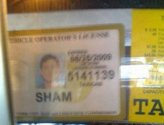 taxi driver name