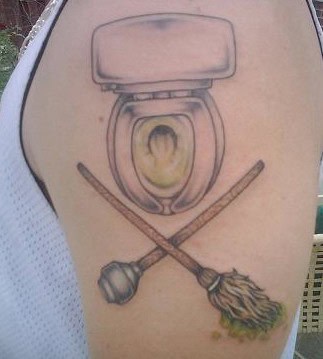 toilet tattoo
