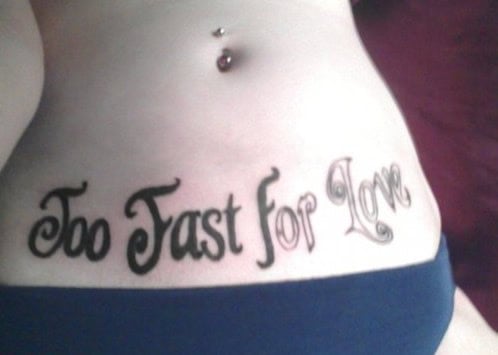 too fast for love